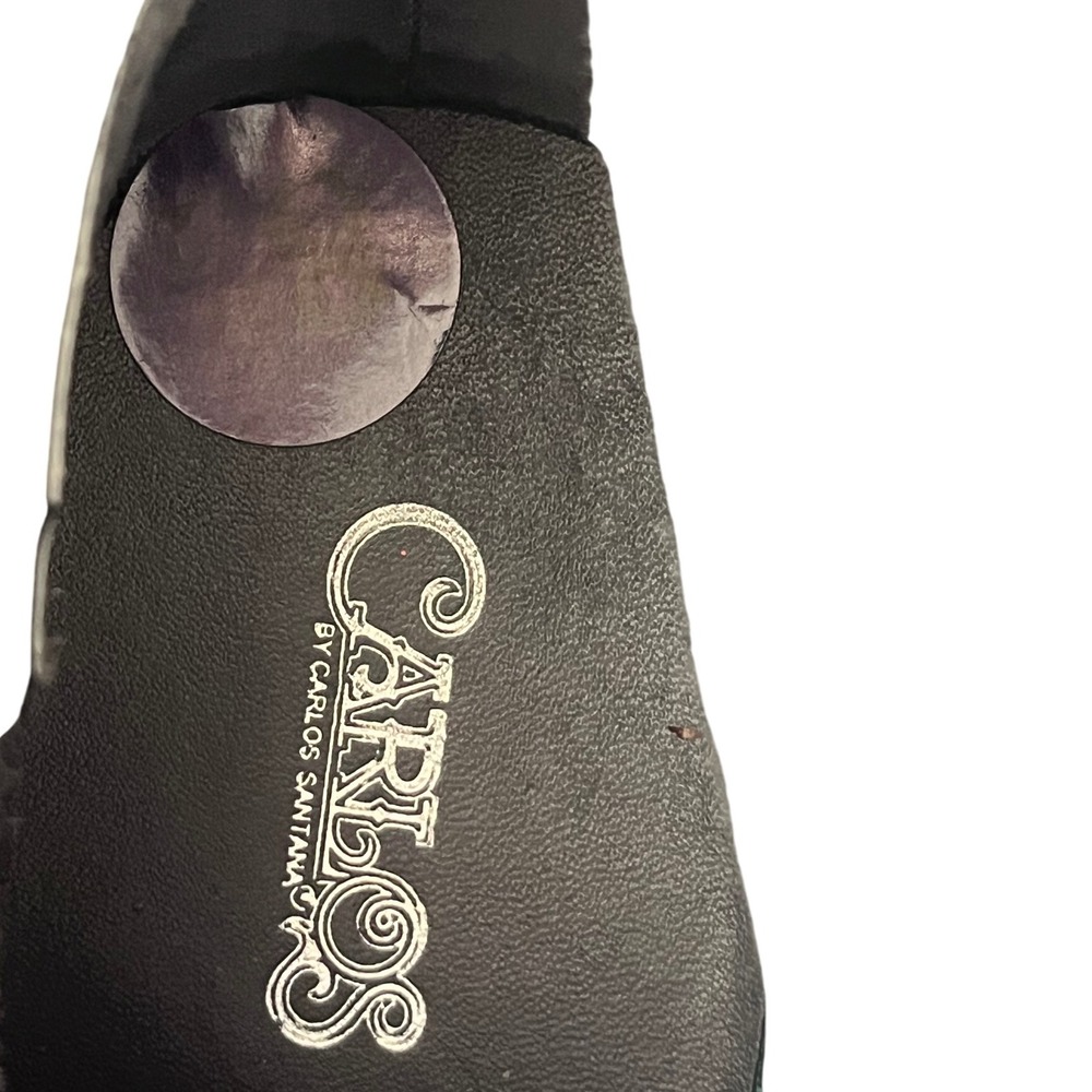 Carlos Santana Women's Gray Suede Leather Ankle Booties Western Cowgirl Sz8.5 - Picture 11 of 11